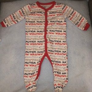 3-6 month multi color Nautica bodysuit